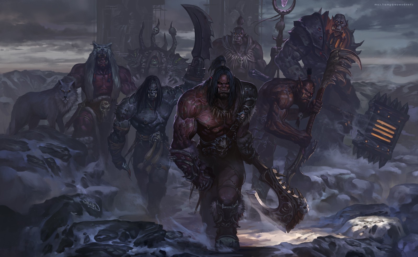 Warlords Of Draenor Artwork - HD Wallpaper 