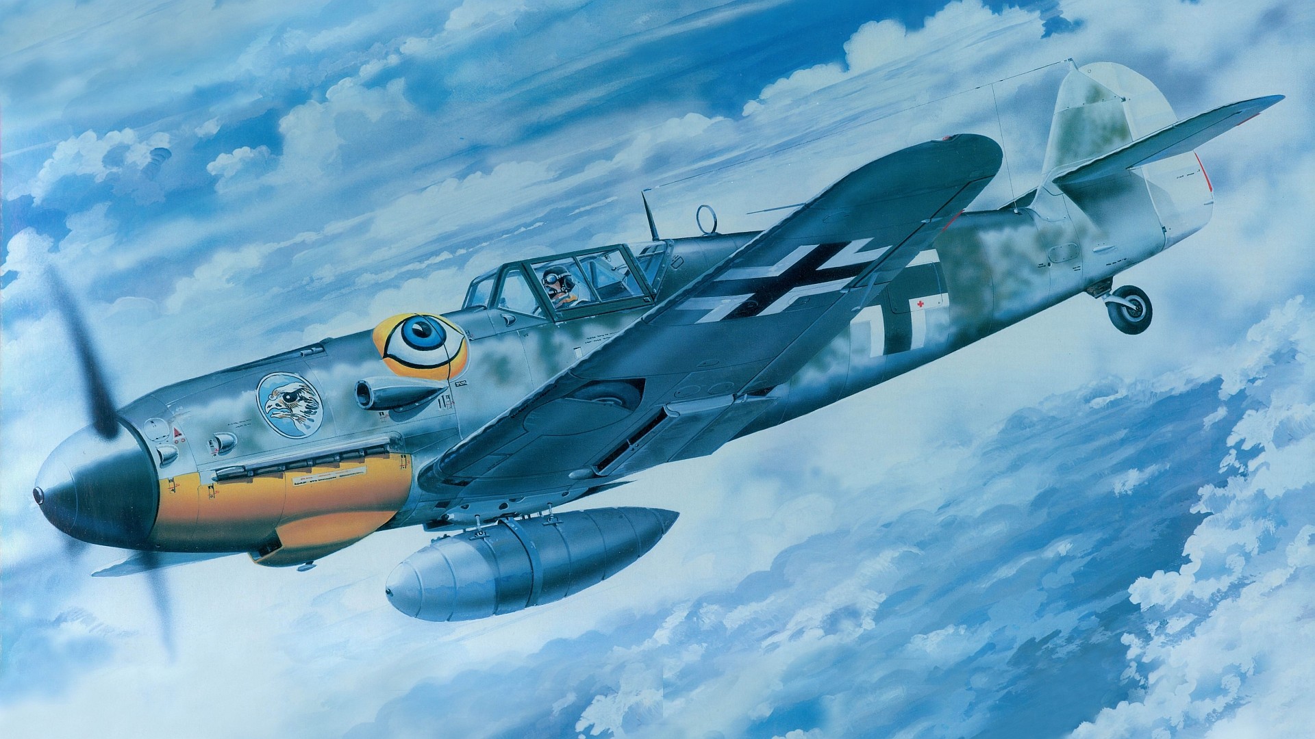Trumpeter Messerschmitt Bf 109 1 24 - HD Wallpaper 