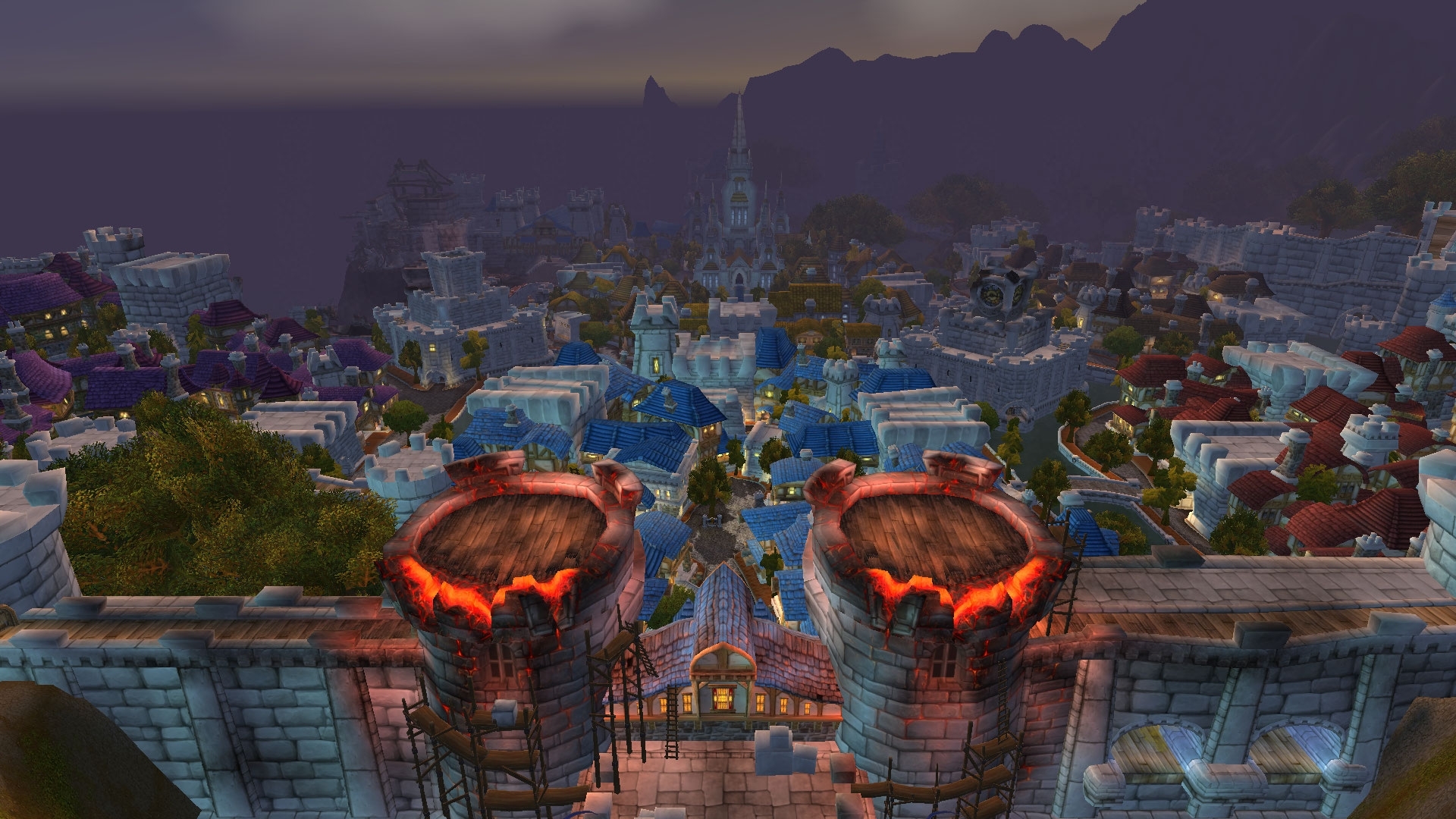 World Of Warcraft Wallpaper Stormwind - HD Wallpaper 