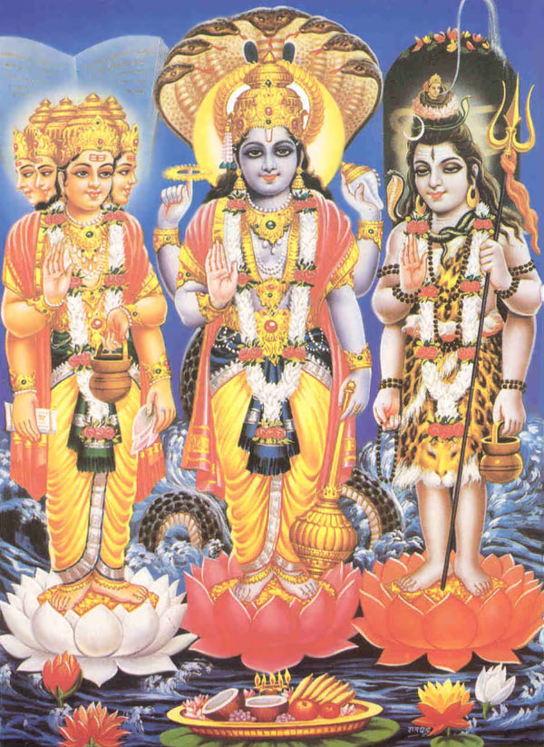 Brahma Vishnu And Shiva Picher - 600x823 Wallpaper 
