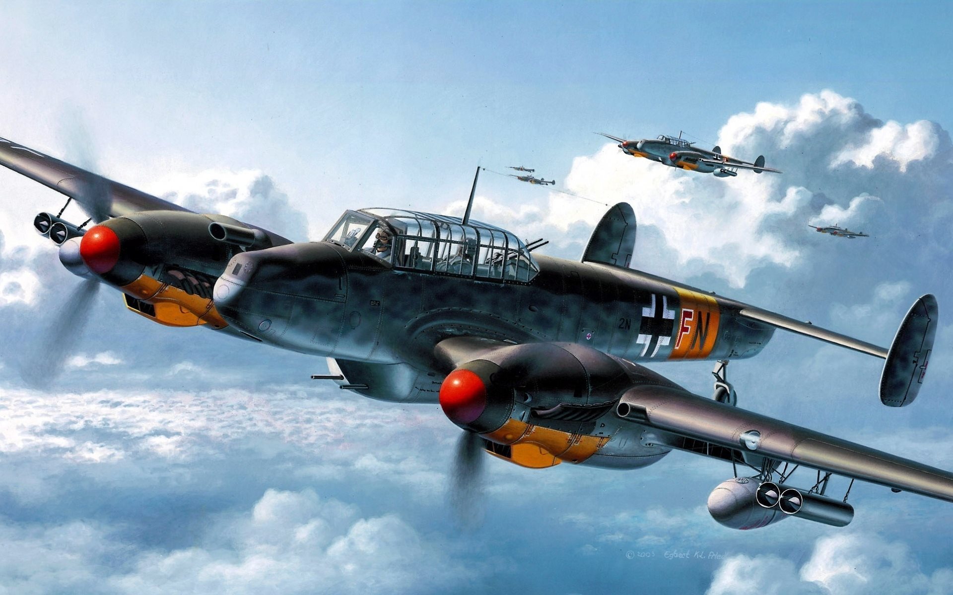Messerschmitt Bf 110g-2, Luftwaffe, World Of Warplanes - Messerschmitt Bf 110 Facts - HD Wallpaper 