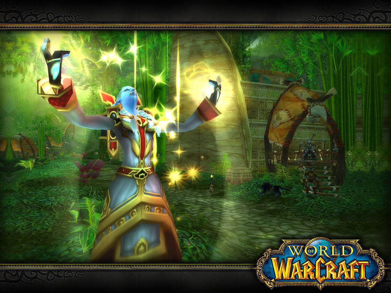 Priest Standard Wallpaper - Gay Shaman World Of Warcraft - HD Wallpaper 