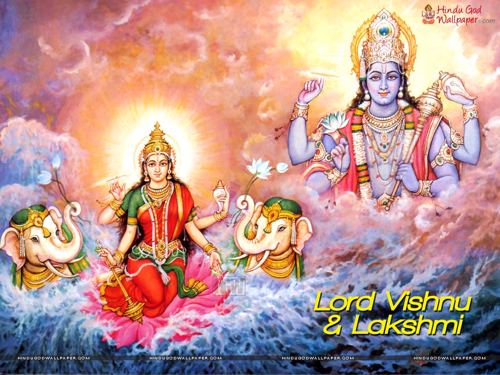 Lord Vishnu Still, Image, Photo, Picture, Wallpaper - Hd Wallpaper Vishnu And Laxmi - HD Wallpaper 