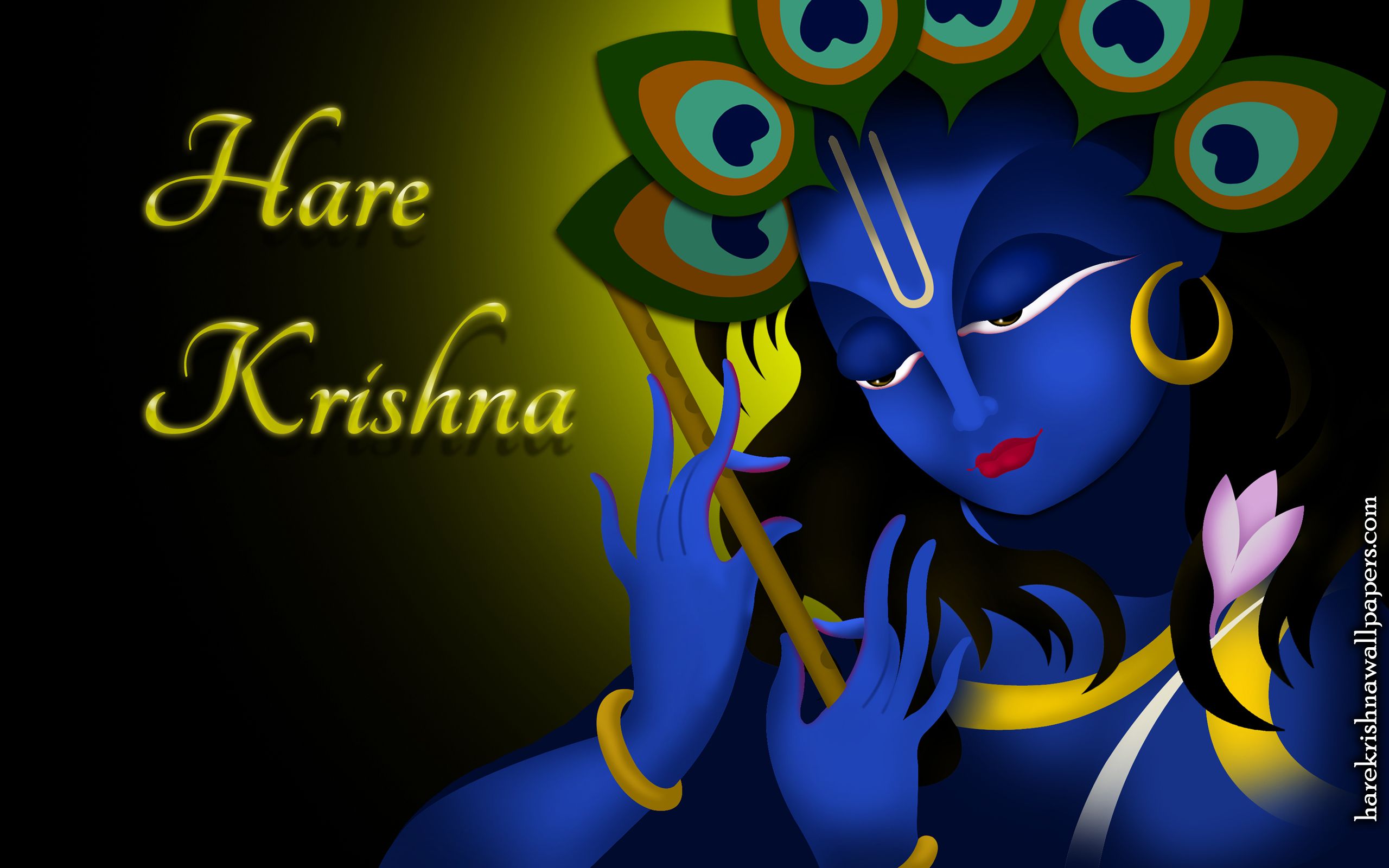 Jai Shri Krishna Name - HD Wallpaper 