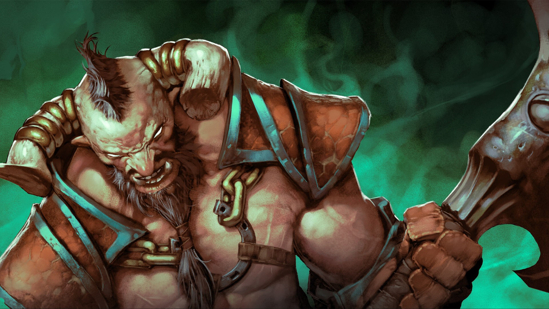 Wallpaper Legion Commander Horns Face Close-up Dota - Dota 2 Centaur Warrunner - HD Wallpaper 