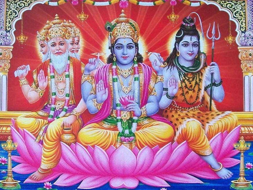 Brahma Vishnu Et Shiva - HD Wallpaper 