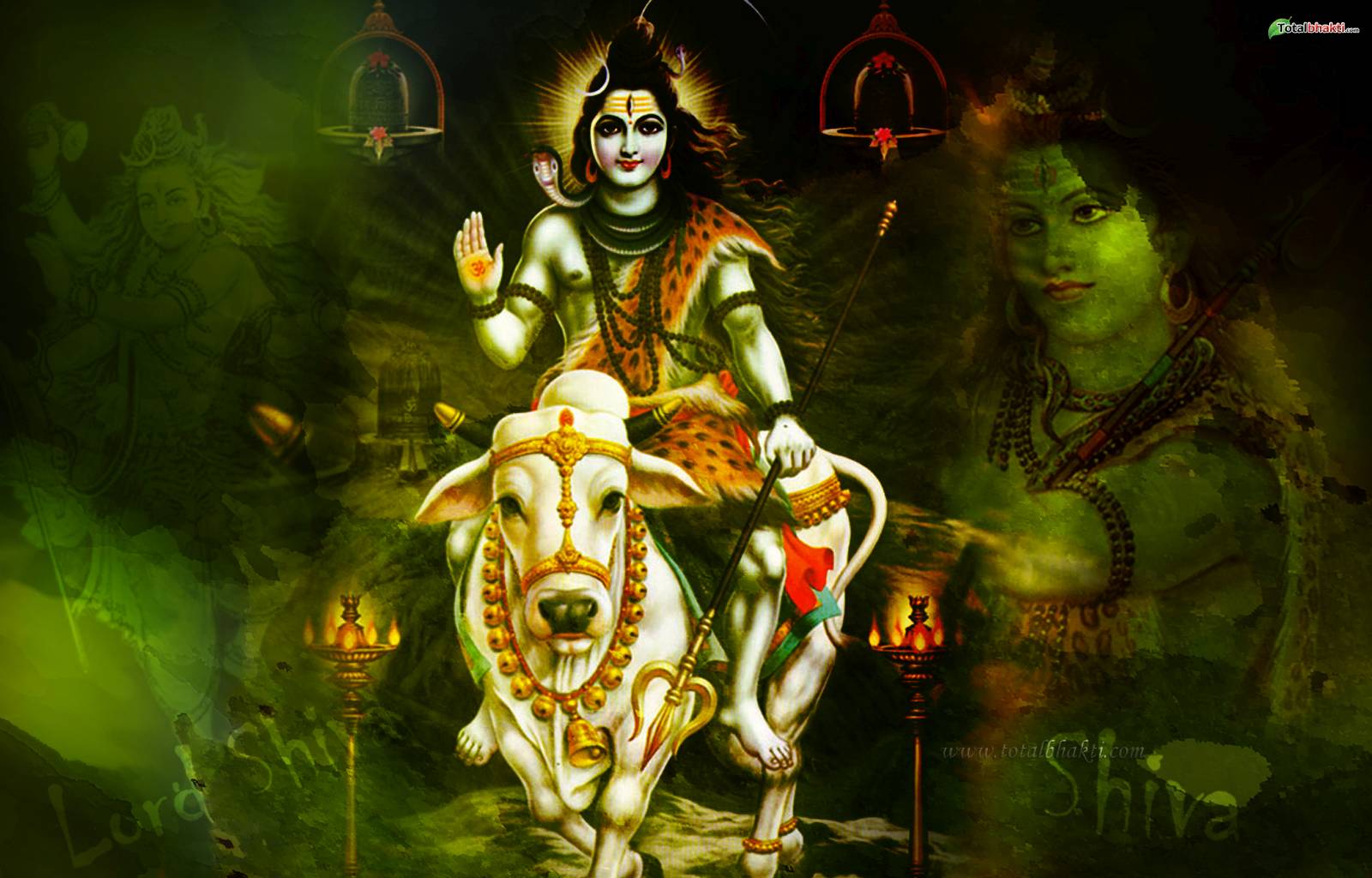 Wallpapers » Hindu God Shiva Wallpaper » Free Shiva - Lord Shiva With Nandi - HD Wallpaper 