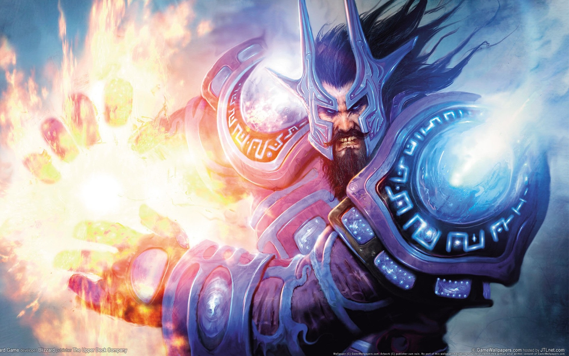 World Of Warcraft Abstract Design Technology Desktop - World Of Warcraft Mage - HD Wallpaper 