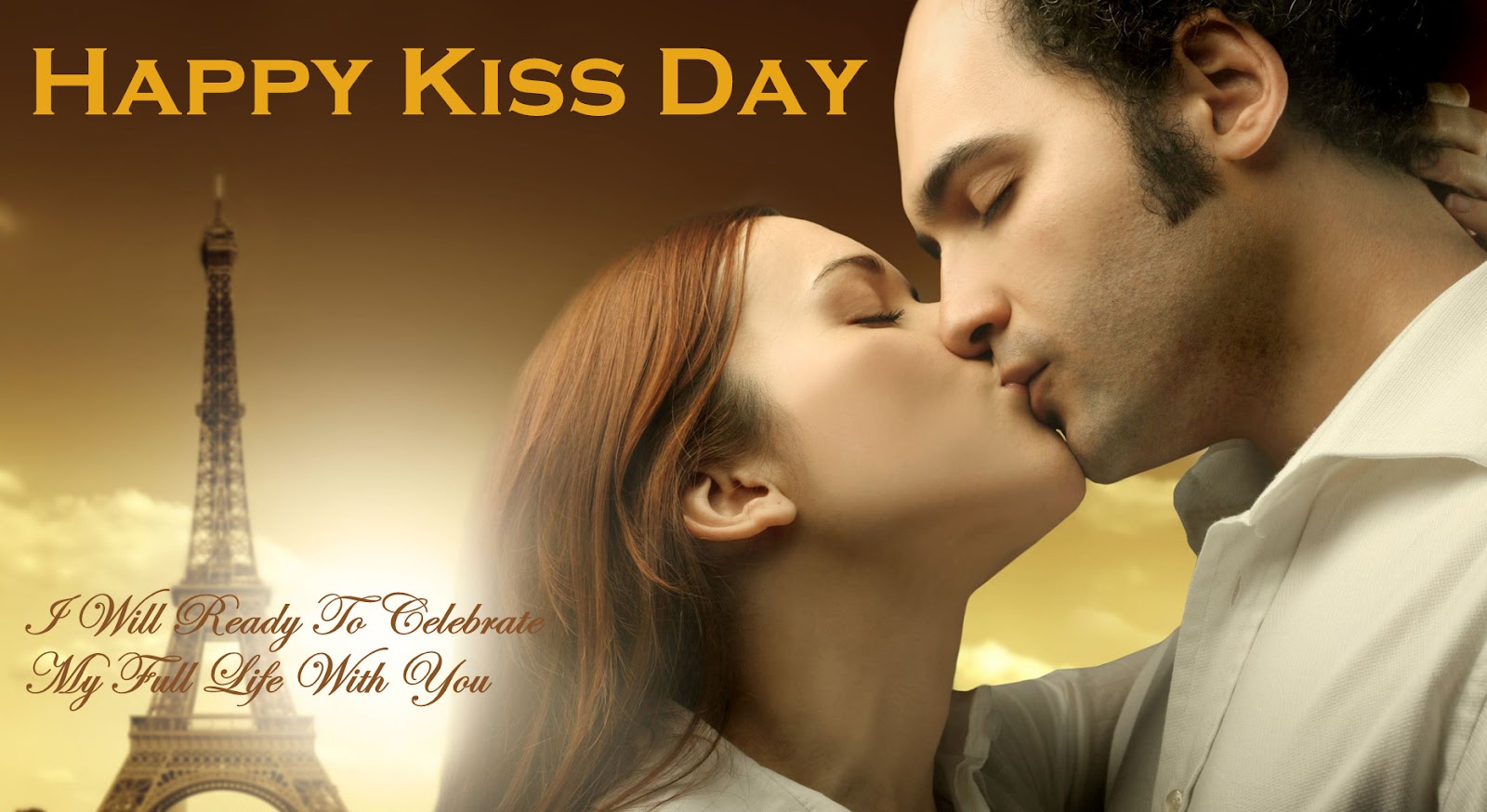 Happy Kiss Day 2017 Hd Image For Girlfriend & Boyfriend - Happy Kiss Day Msg - HD Wallpaper 