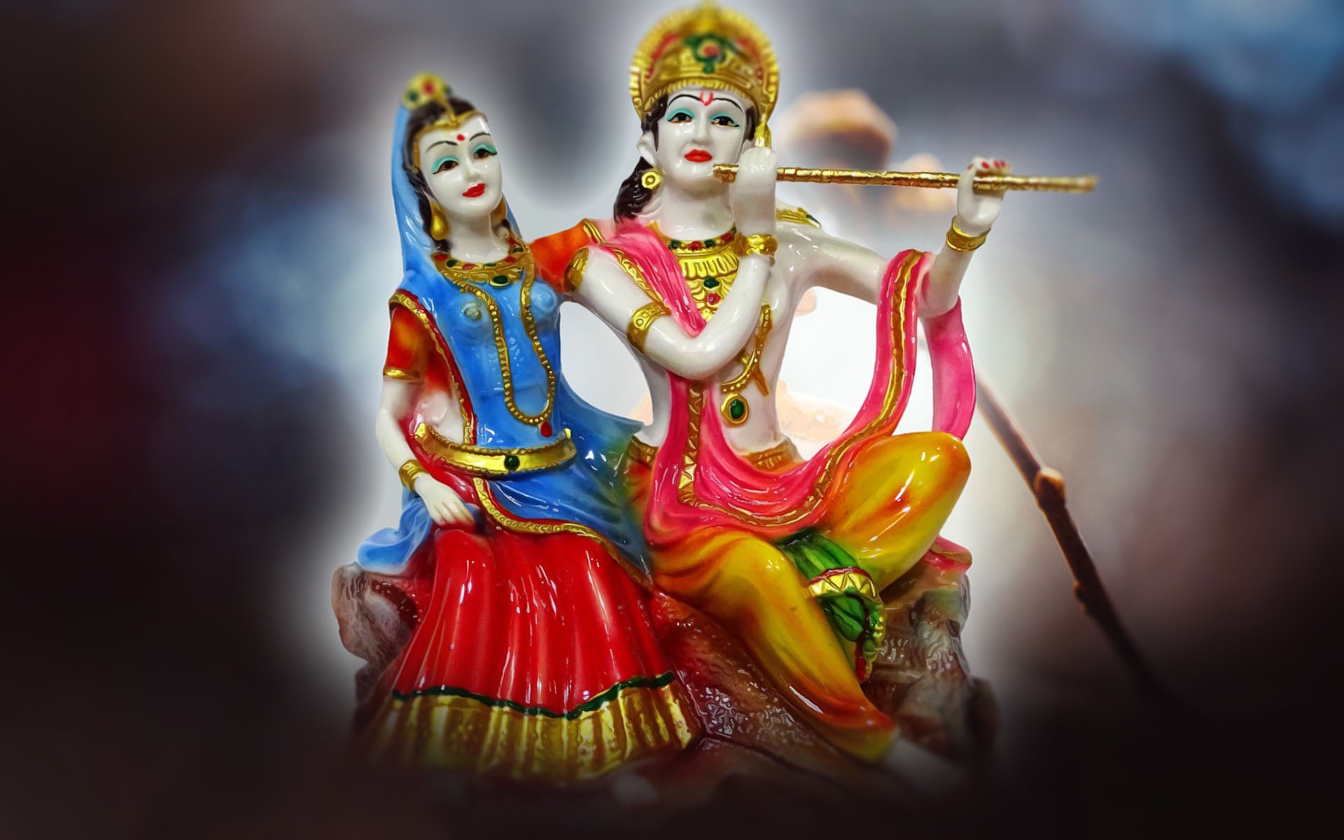 Indian God Goddess Photo, Indian God Hd Photo, God - Radha Krishna Love Dp - HD Wallpaper 