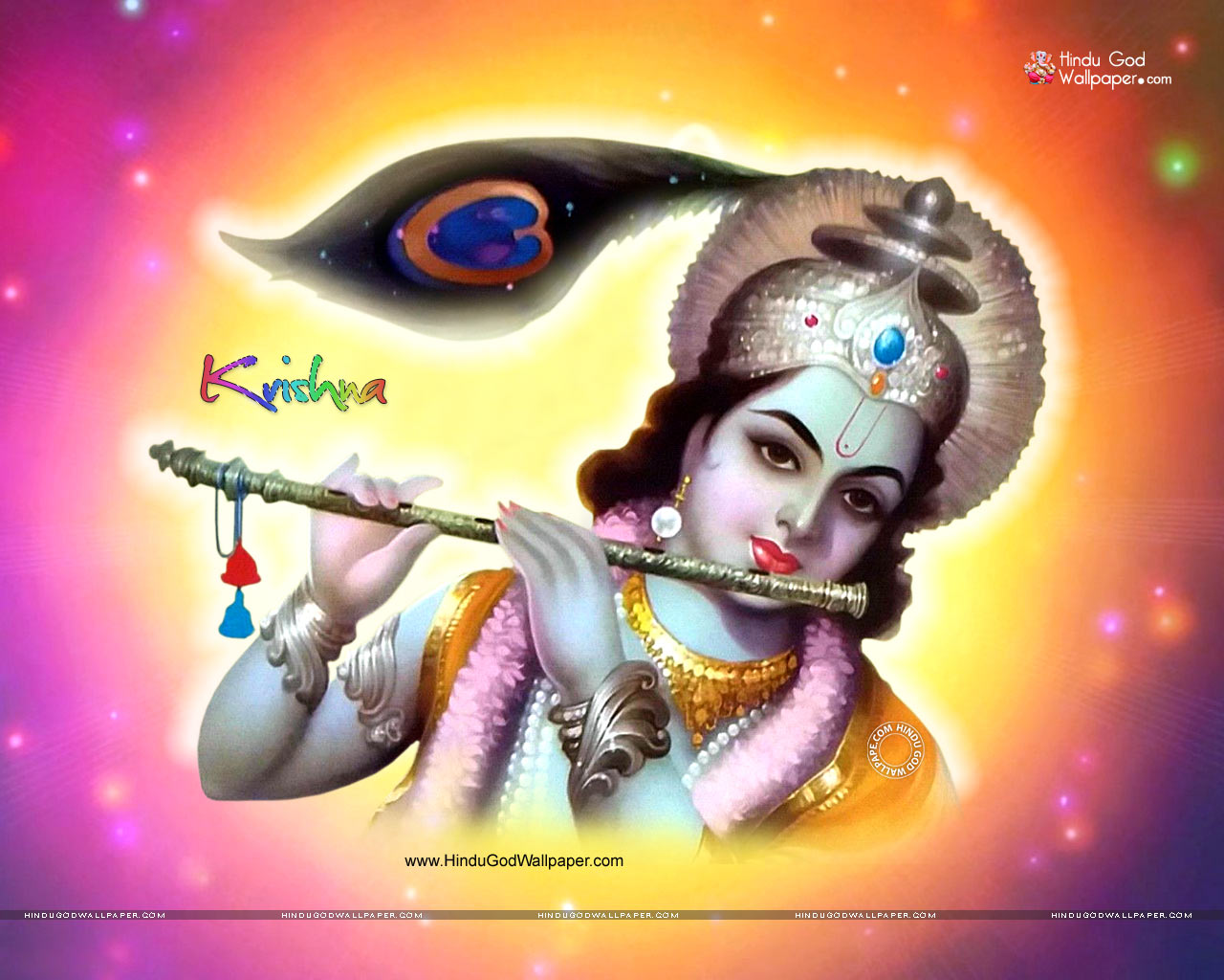 Hindu God Krishna Wallpaper Free Download - HD Wallpaper 