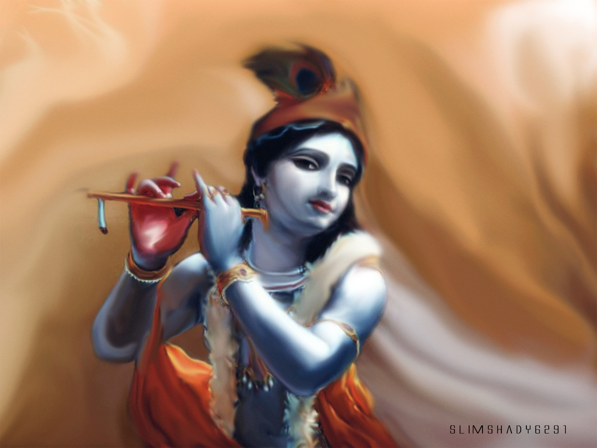 God Krishna - HD Wallpaper 