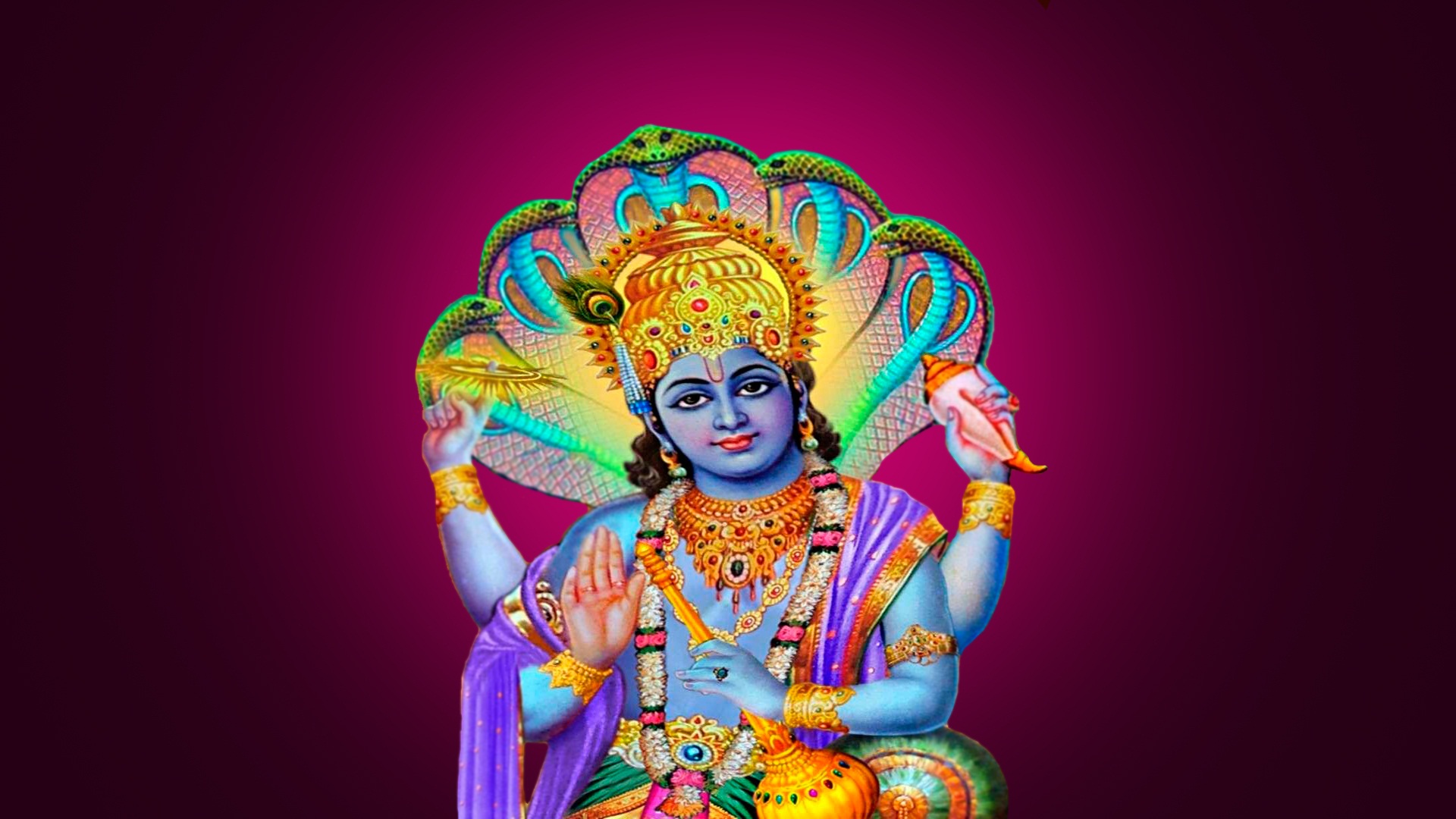 Bhagwan Vishnu Wallpaper - Lord Vishnu Bhagawan Images Hd - HD Wallpaper 