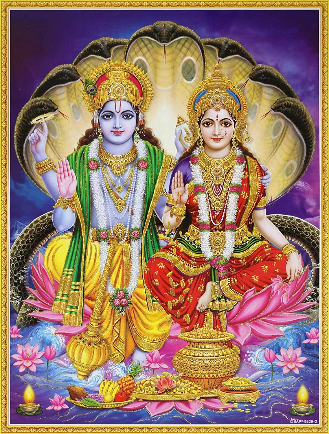 Lord Vishnu And Lakshmi - 1137x1500 Wallpaper 