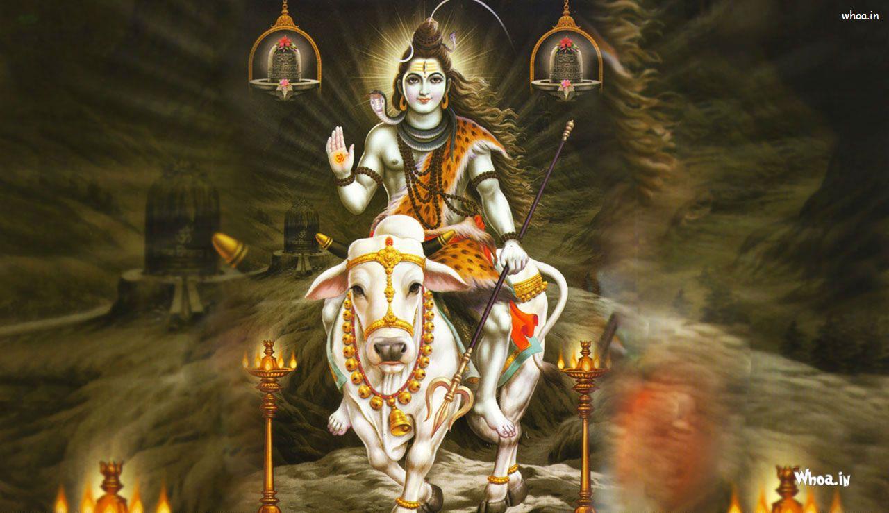 Whoa - In Logo - Lord Shiva With Nandi - HD Wallpaper 