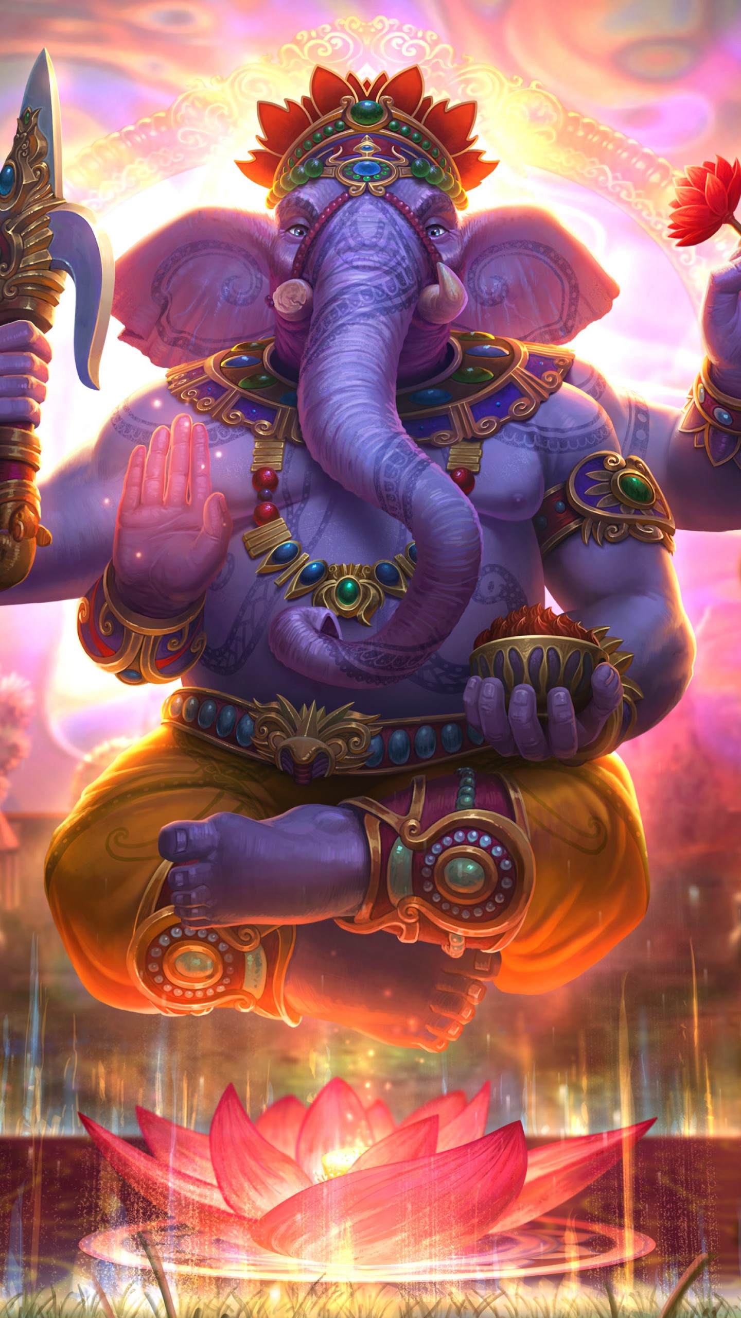 Smite Ganesha Card Art - HD Wallpaper 