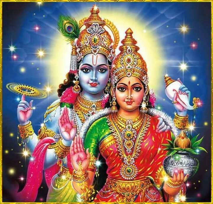 Maa Laxmi And Narayan - 720x692 Wallpaper 