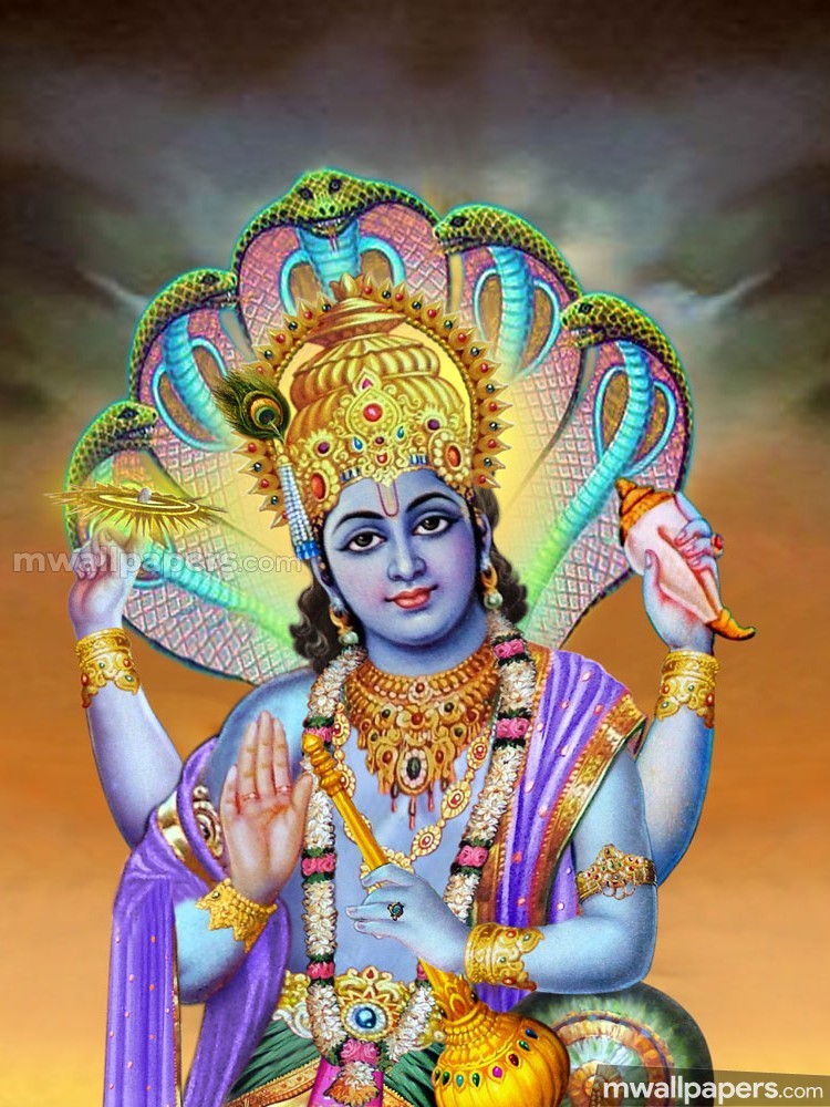 Lord Vishnu Hd Images (17241) - Lord Vishnu Face - HD Wallpaper 
