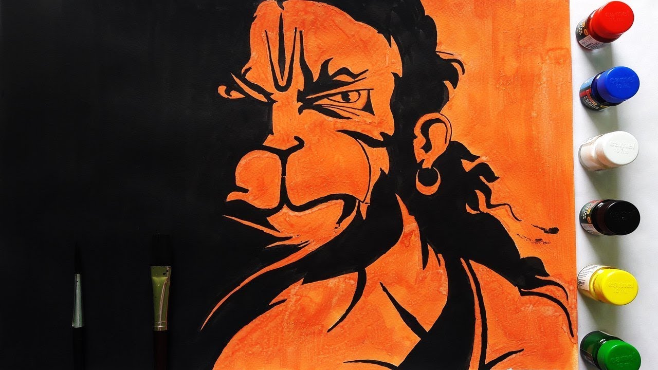 Bajrangbali Drawing Hard - HD Wallpaper 