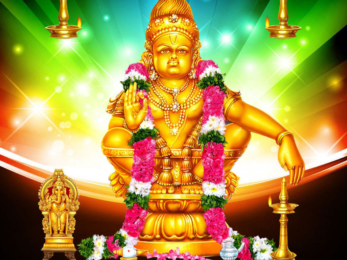 Swami Saranam Hd Wallpaper Ayyappa Swamy Lord Latest - Ayyappa Hd Images  Free Download - 1200x900 Wallpaper 