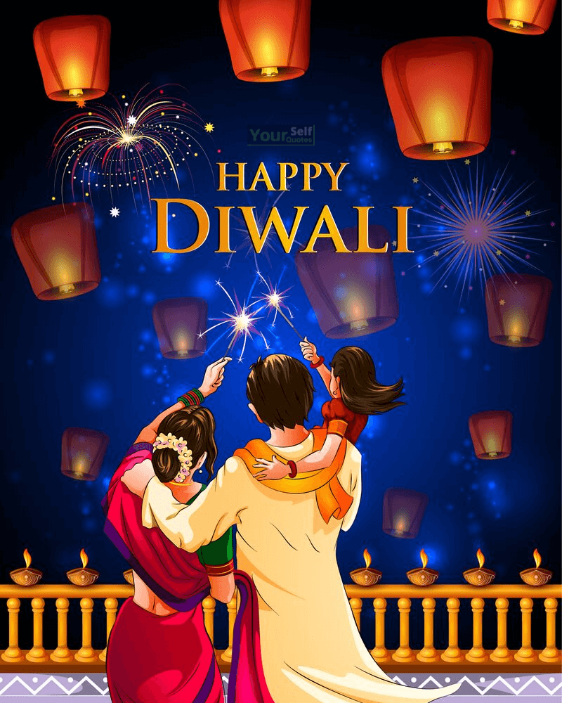 Happy Diwali Images With Family - Happy Diwali Cartoon Images 2019 - HD Wallpaper 