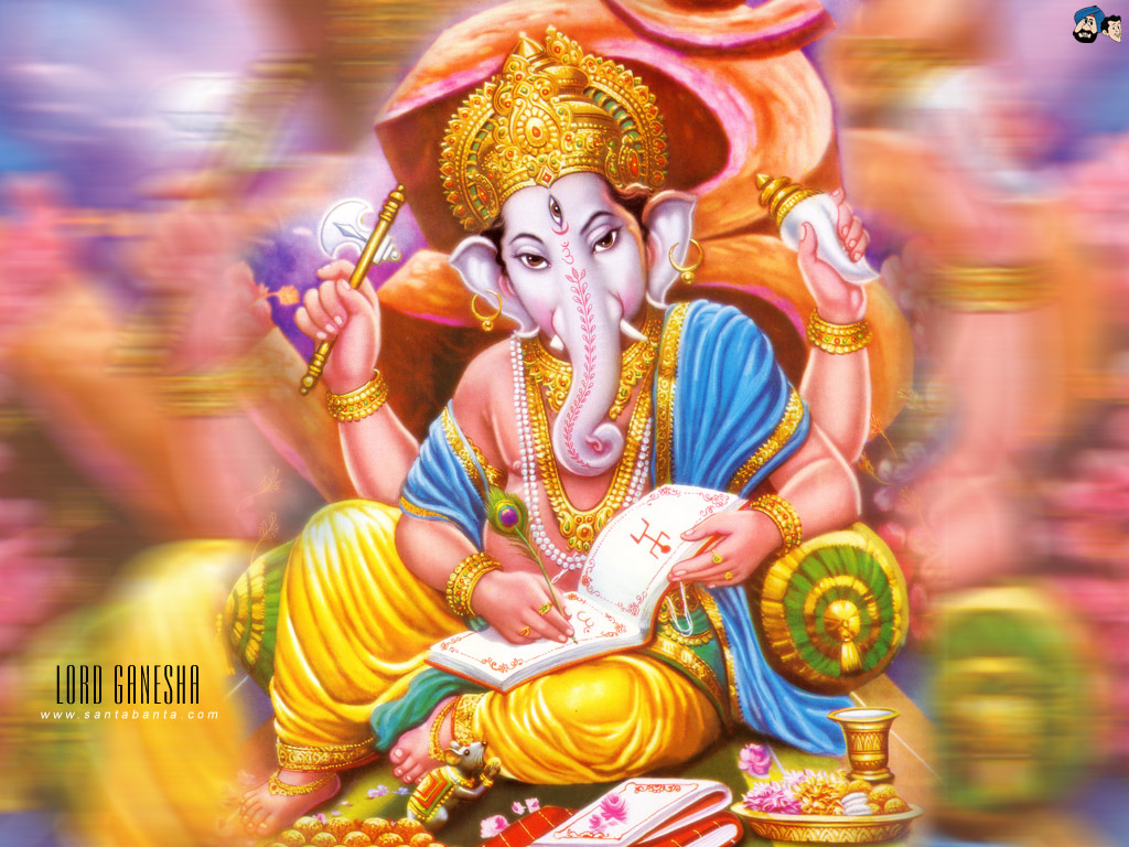 Hindu God Desktop Wallpapers - Lord Ganesh Videos - HD Wallpaper 