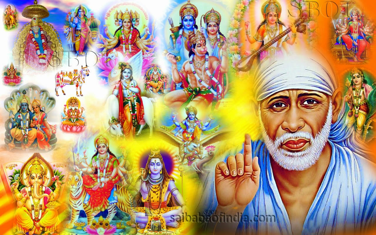 Indian God Images Wallpapers - All Gods In One - HD Wallpaper 
