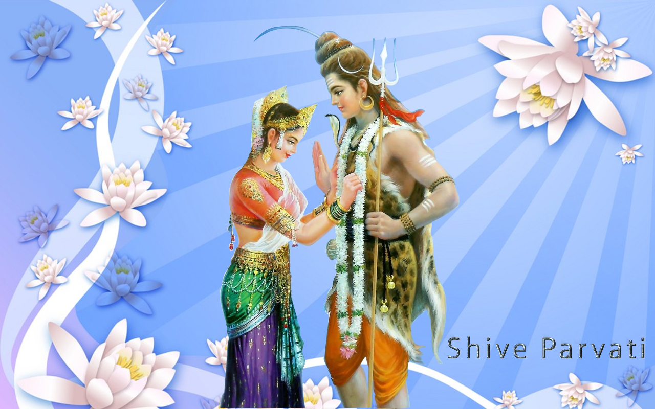 Pictures Lord Shiva Parvati Wallpapers Download Shiva - Flowers Background - HD Wallpaper 