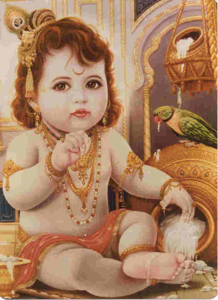 Vishukani Baby Krishna - Baby Krishna Poster Iskcon - 745x1024 Wallpaper -  