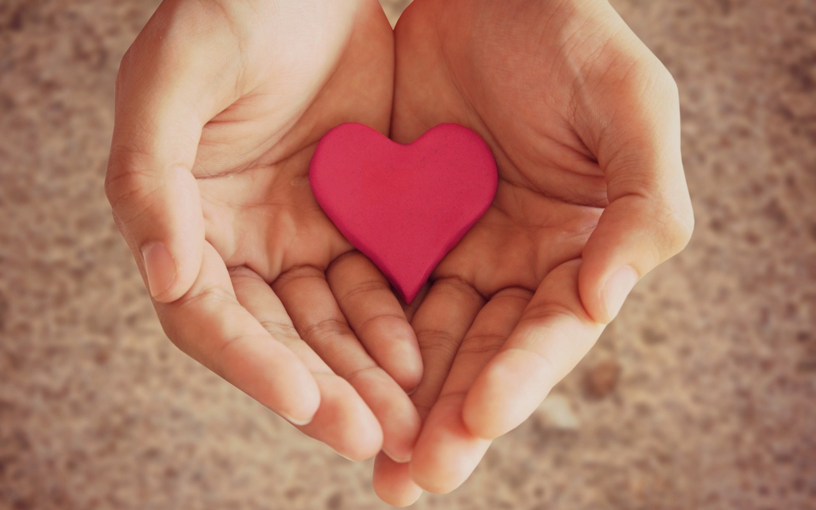 Mood Hands Girl Heart Pink Love - HD Wallpaper 