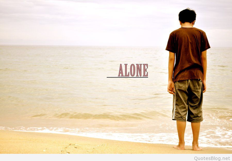 Alone Boy Dp For Whatsapp Free - Sad Love Quotes In Telugu - HD Wallpaper 