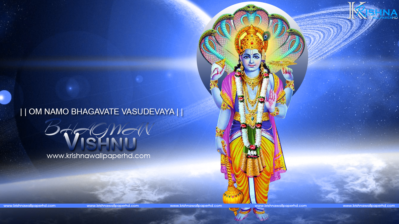 Vishnu Bhagwan Wallpaper - Illustration - 1366x768 Wallpaper 