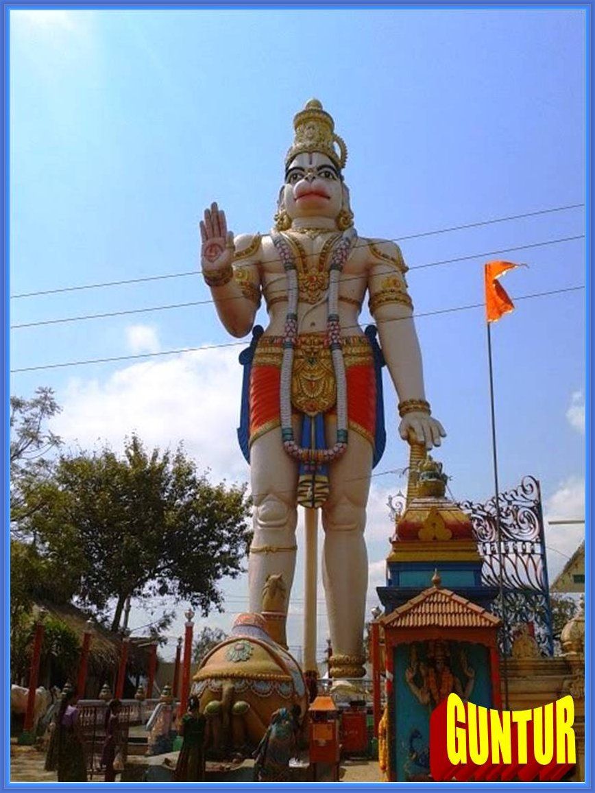 Hanuman Statue In Guntur - HD Wallpaper 
