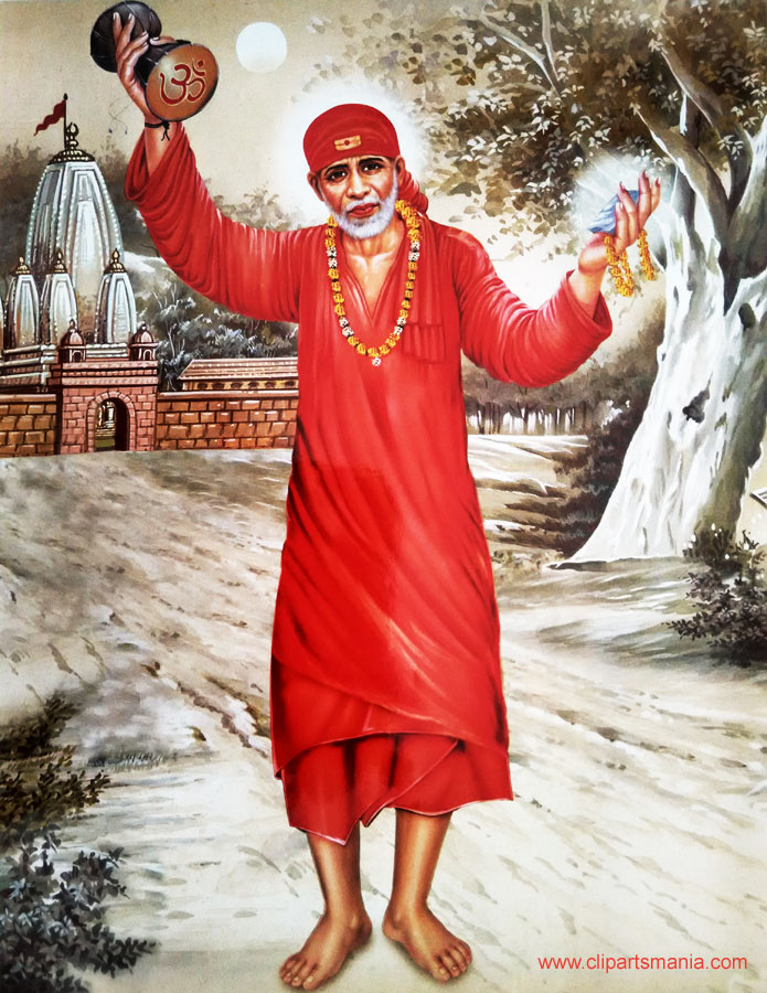 Sai Baba Standing Images Hd - HD Wallpaper 