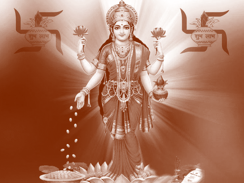 Hindu Goddess Laxmi Mata Printable Images - HD Wallpaper 