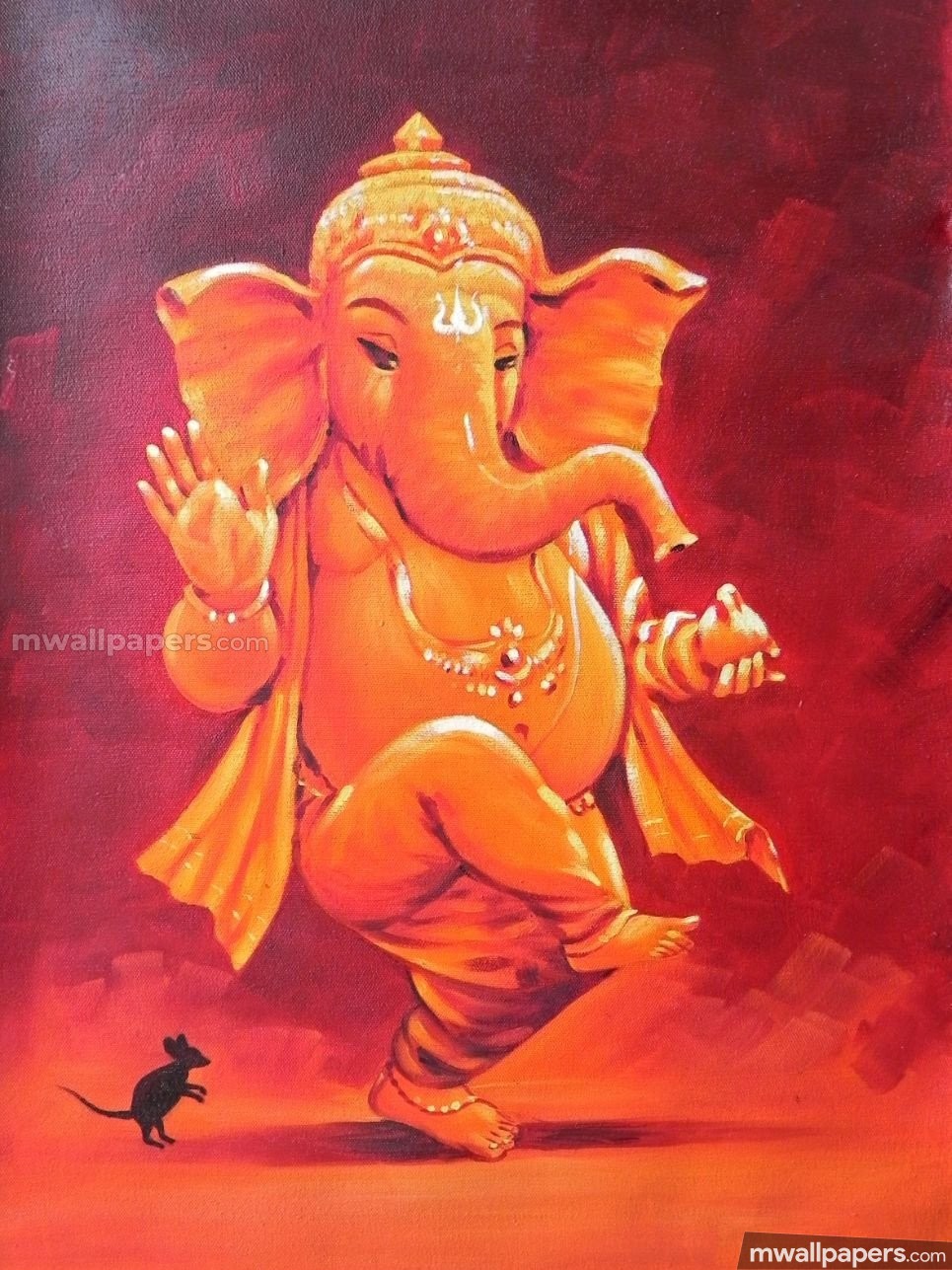 Ganpati Painting On Canvas - 965x1287 Wallpaper Ganpati Painting On Canvas - 965x1287 Wallpaper