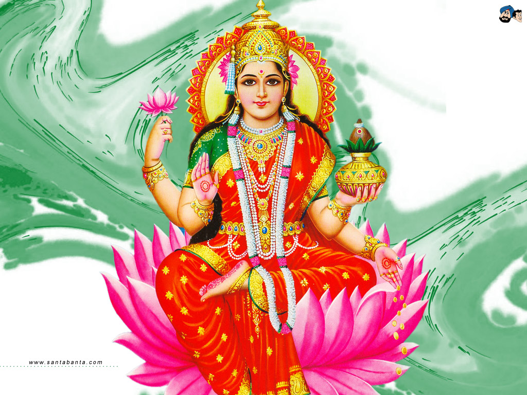 Goddess Laxmi - Laxmi Devi Photo Download - HD Wallpaper 