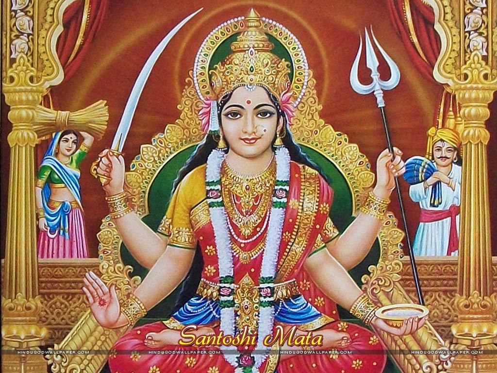 Santoshi Mata - HD Wallpaper 