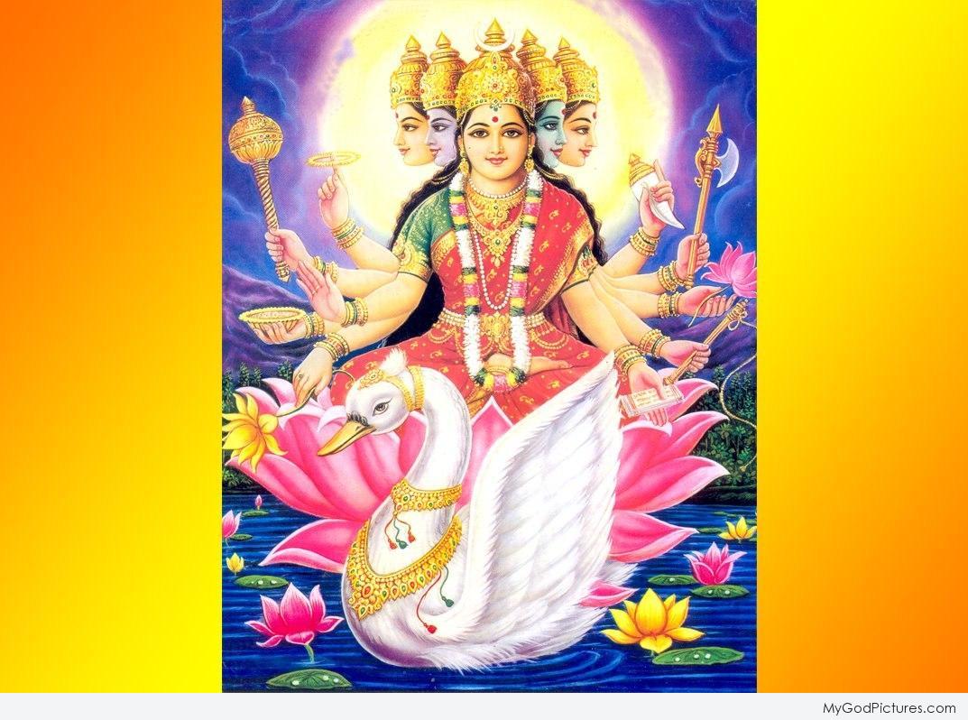 Goddess Gayatri - HD Wallpaper 