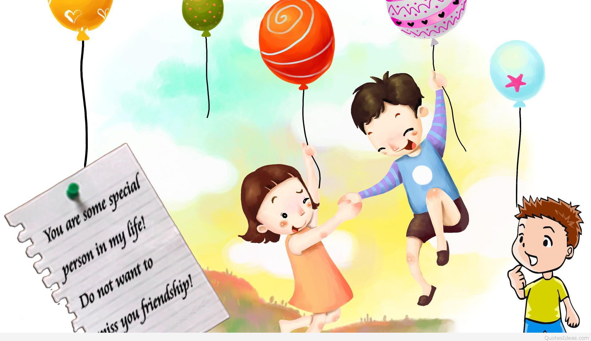 Happy Friendship Day Whatsapp Status Fb Dp - Beautiful Cute Happy Friendship Day - HD Wallpaper 