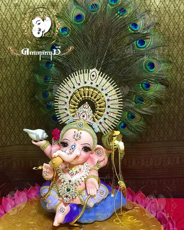 Ganpati Bappa So Very Cute Wallpaper - Cute Ganpati Bappa - 640x799  Wallpaper 