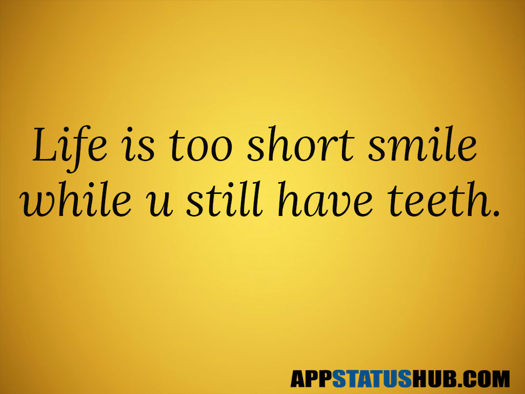 Funny Status - Life Smile Status In English - HD Wallpaper 