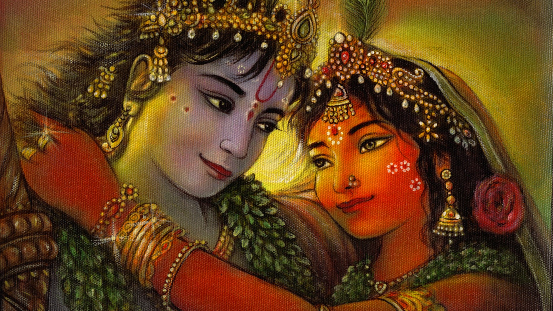 True Love Radha Krishna - HD Wallpaper 