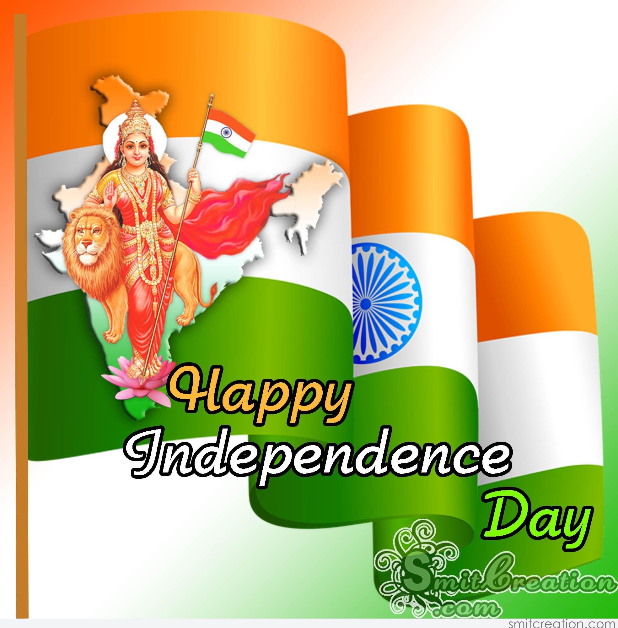 Happy Independence Day Bharat Mata - HD Wallpaper 