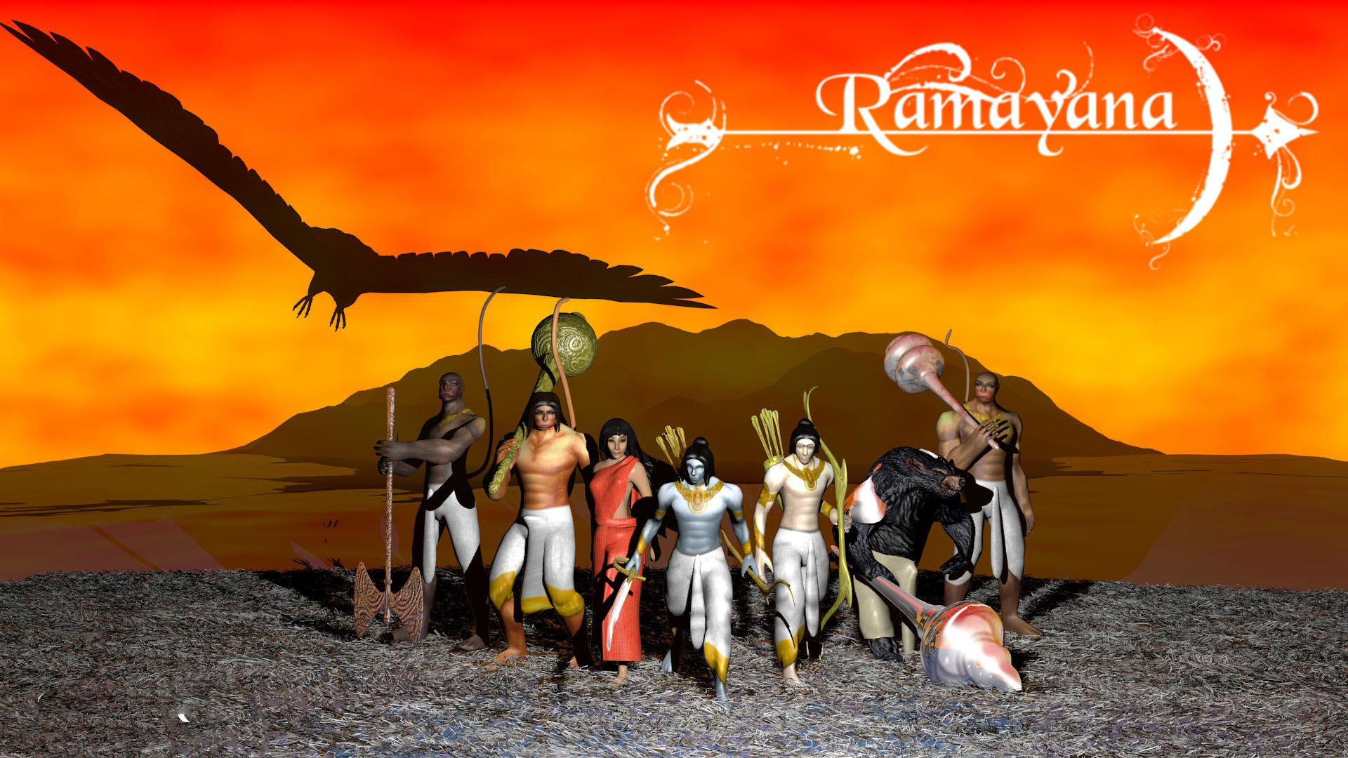 4d Ram Live Wallpaper - Ramayana Game - HD Wallpaper 