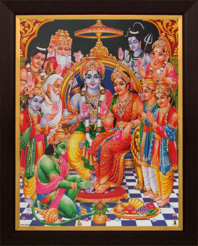 Anjaneya With Lakshmi - HD Wallpaper 