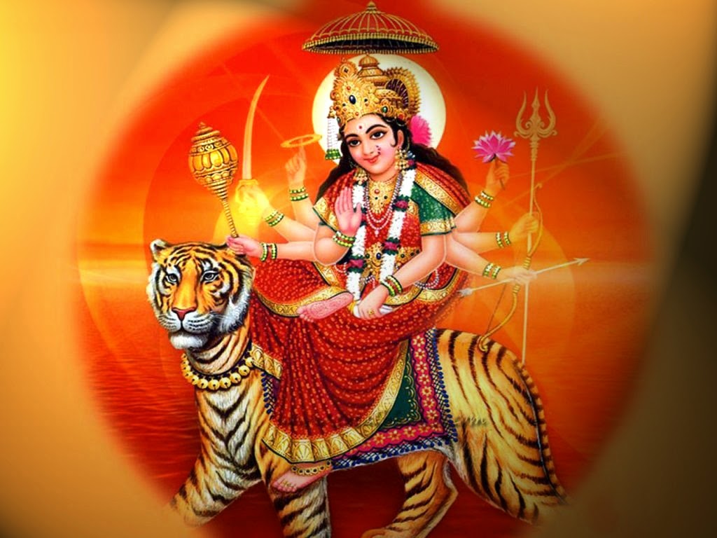 Maa Durga Wallpaper Full Size Free Download - Jai Ambe Maa Hd - HD Wallpaper 
