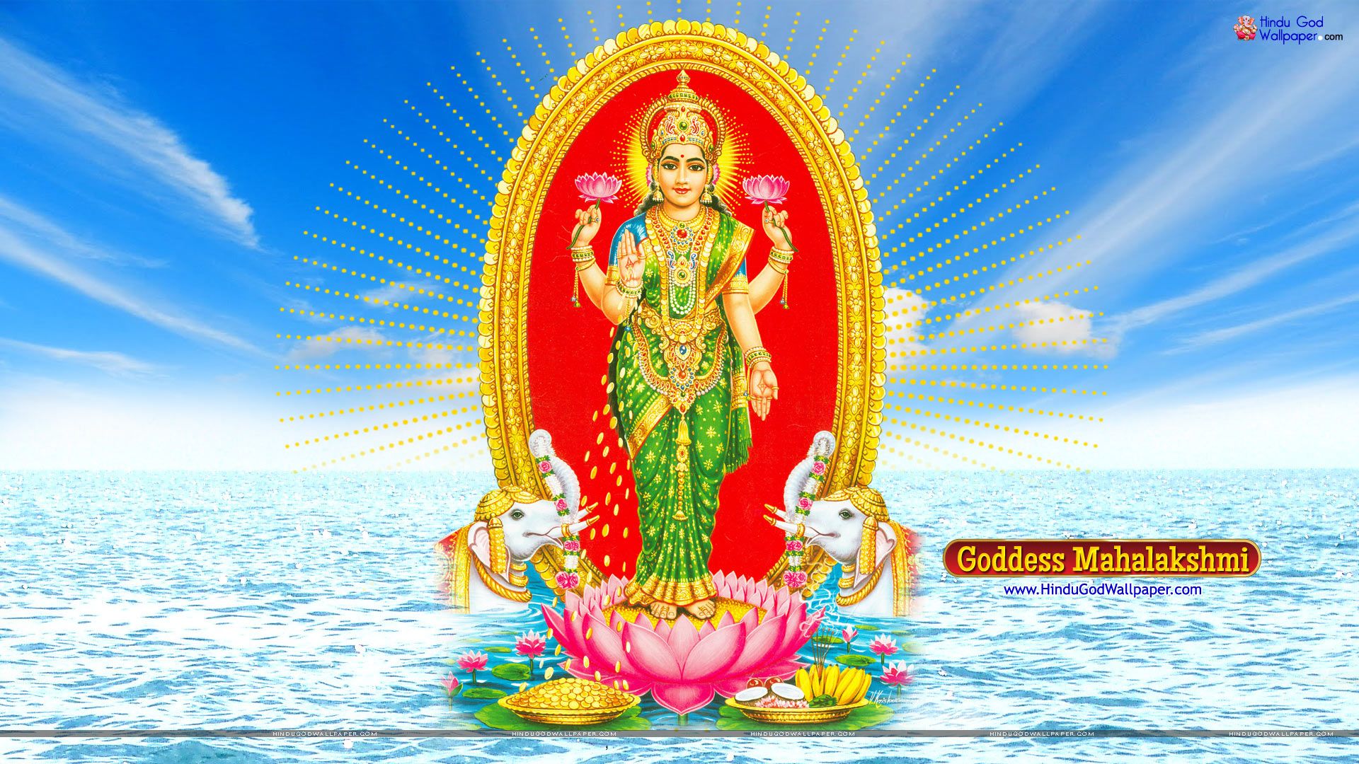Lakshmi God - HD Wallpaper 