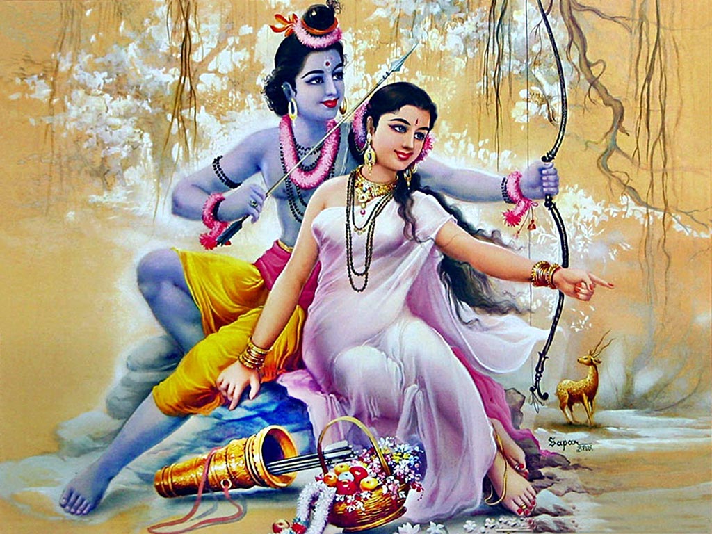 Ram Darbar 3d Wallpaper - God Ram Sita Love - 1024x768 Wallpaper 