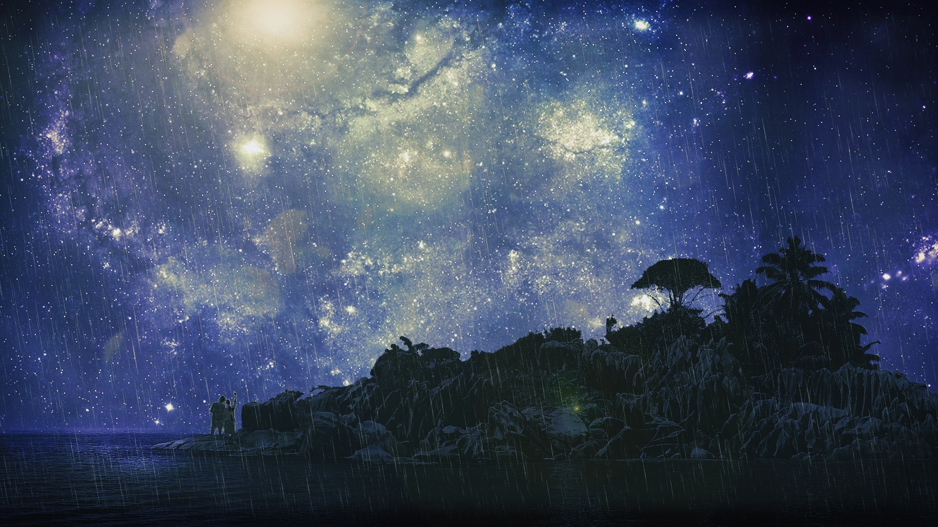 Starry Night Sky Wallpapers - Starry Night Sky Background - 1920x1080  Wallpaper 